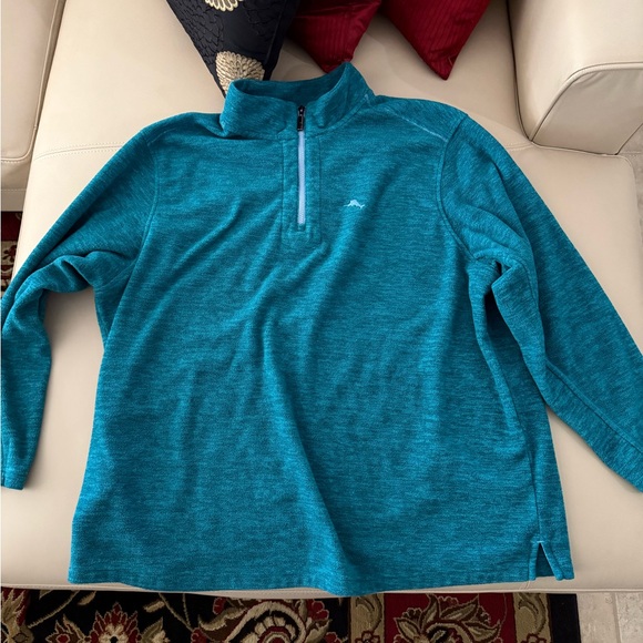 Tommy Bahama Green 3/4 zip - Picture 8 of 8